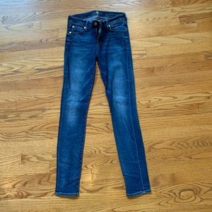 7 for all mankind skinny jeans SZ 25